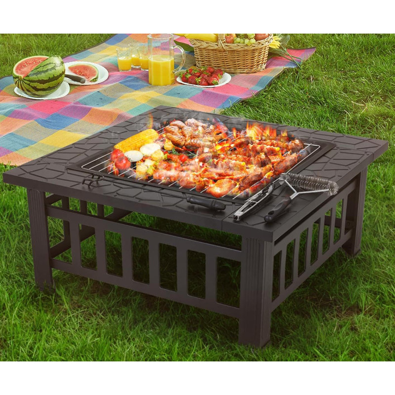 LIFERUN 81cm W Barrel Gas & Charcoal Combo Grill