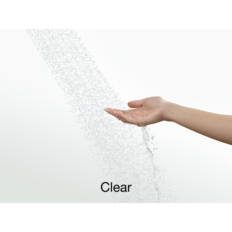 Levity 59.63" x 59.75" Bypass Bath Door with CleanCoat® Technology, Matte Nickel, Frosted