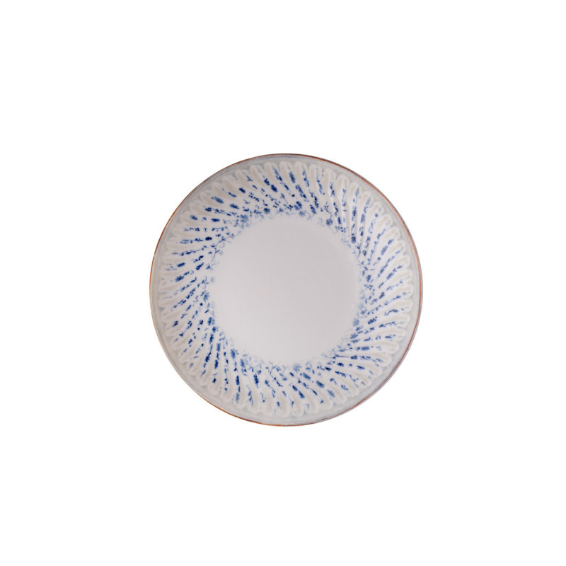 Service de table élégant 24 pièces, 100% porcelaine | Comprend 6 assiettes de service (9,8 x 9,8 x 0,8 po), 6 assiettes à dîner (7,9 x 7,9 x 1,6 po), 6 bols (5,9 x 5,9 x 1,8 po), 6 assiettes à dessert (7,9 x 7,9 x 0,8 po) | Va au lave-vaisselle et a