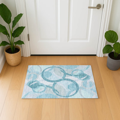 Tapis géométrique de qualité supérieure lavable à la machine Mayfield