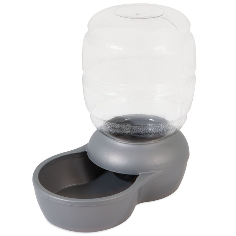 Remplacez le plat d'eau automatique, Grand (40 tasses / 320 oz liq), Gris