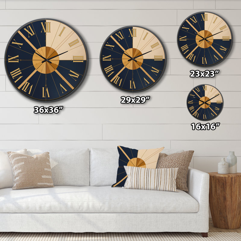 Horloge murale en métal, Grand