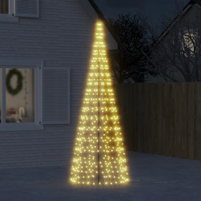 LED Christmas Tree on Flagpole 550 LEDs Warm White 300 cm (UK/IE only)