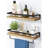 Comsouth 2 Piece Solid Wood Floating Shelf with Towel Bar-99063555