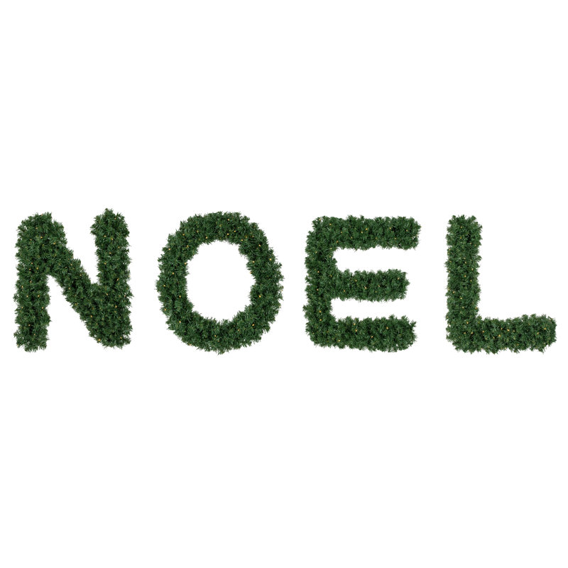 Décoration de Noël 5,5 pi pré-éclairée en pin artificiel «Noel»