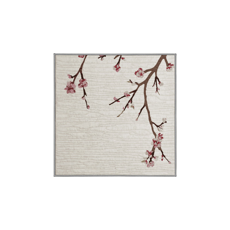 Tapis gris soyeux et moelleux, Carré 8 pi