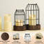 Set of 2 Farmhouse Table Lanterns for Home Decor（only  lanterns)