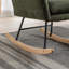 Chaise berçante de 35,5 pouces avec poche, fauteuil rembourré avec dossier haut pour la chambre à coucher du salon-104411572