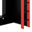 Structure de lit mezzanine multifonctionnelle en bois avec bureau, tablettes de rangement et lumière RVB-352137353