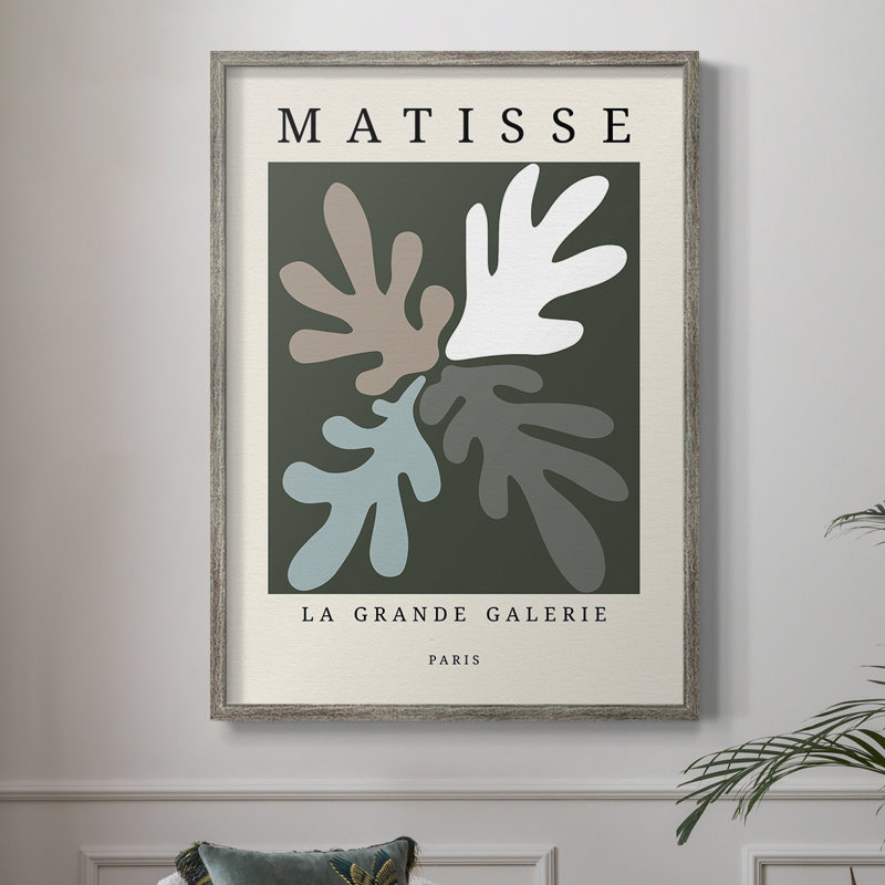 Matisse CECL XXXIV, reproduction d'art encadrée - bois massif, H 15 po x l 12 po
