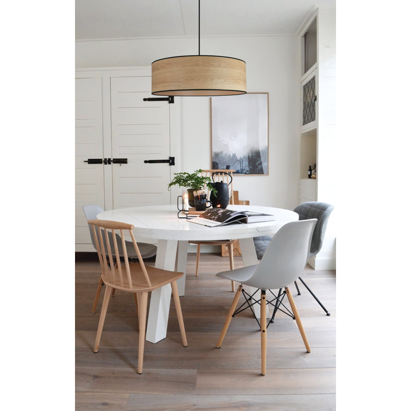 1 - Light Wood Single Pendant