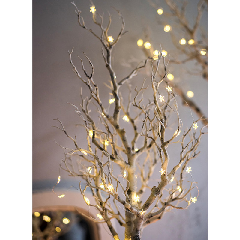 Arbre de Noël blanc floqué / givré, H 3,05 pi