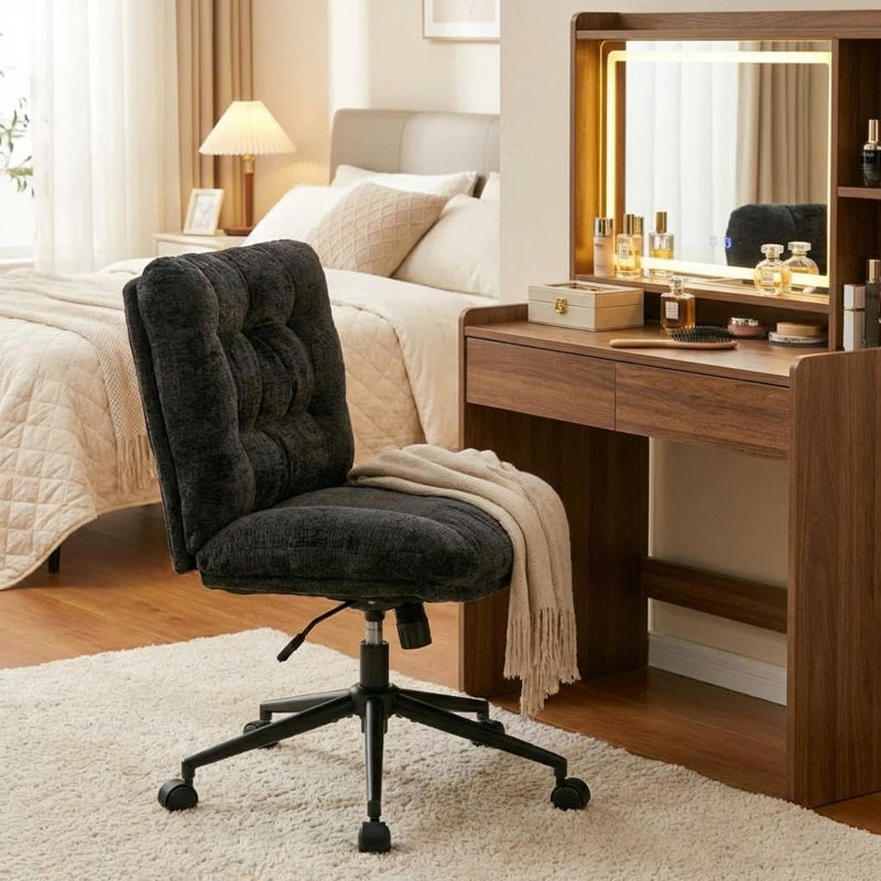Faux Leather Accent Chair, Grey
