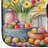 Decorating Easter Portuguese Water Dog Dish Drying Mat