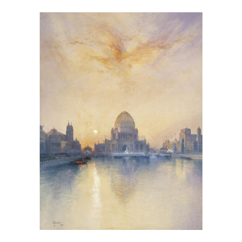 «Chicago World's Fair» par Thomas Moran - Estampe numérique, H 20 po x l 16 po