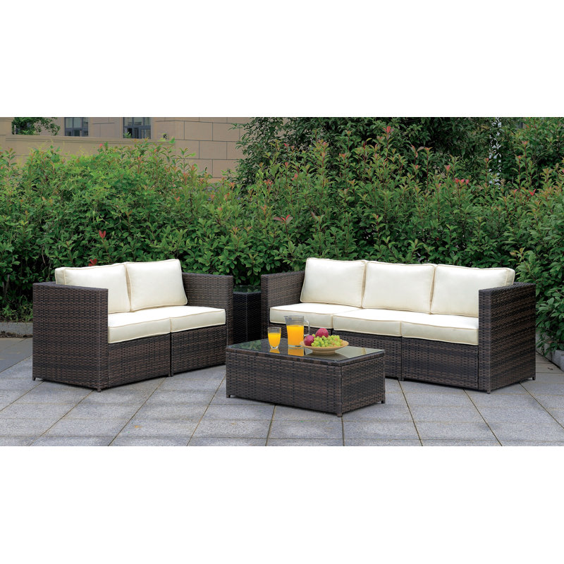 5 - Person Patio Conversation Set with Cushions