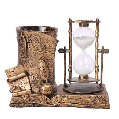Vintage Hourglass Windmill Home Table Ornament- Living Room Bedroom TV Cabinet Desk Decorative Statue Ornament Centerpiece Decorations