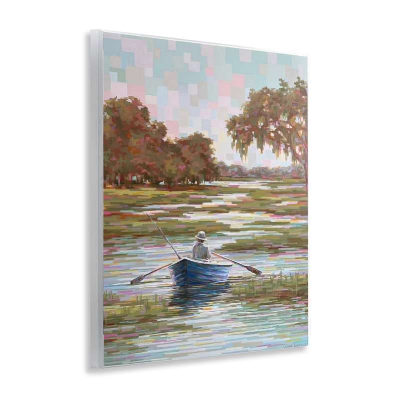 Plaque murale «Quiet Time on the River», design par Linda Sperruche