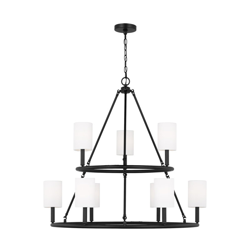Egmont 9-Light Extra Large Chandelier, Midnight Black