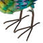 28.75"W Metal Peacock Tail Spread Garden Statue With Stakes