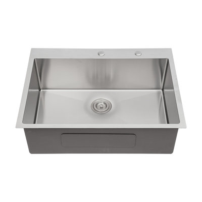 Drop-in Single Bowl Stainless Steel Kitchen Sink