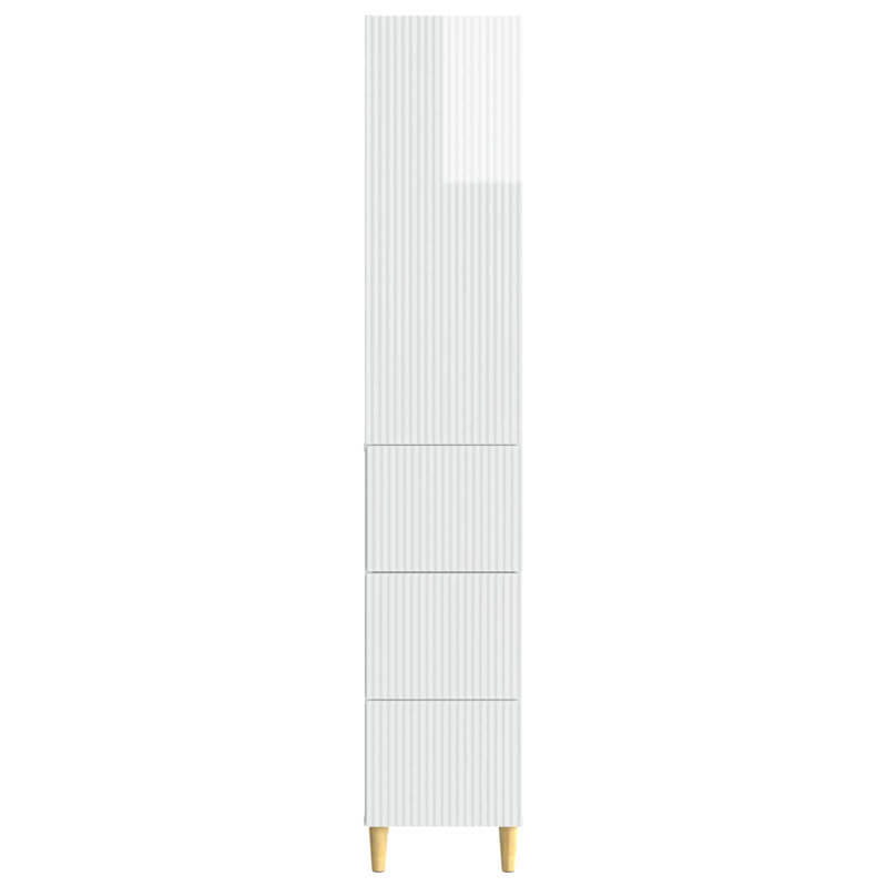 Storage Cabinet, High Gloss White