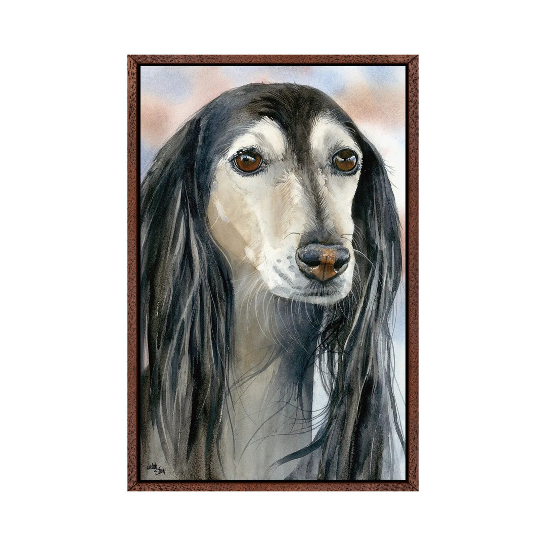 Gazelle Hound - Saluki Dog von Judith Stein - Galerie-umwickelte Leinwand Giclée auf Leinwand