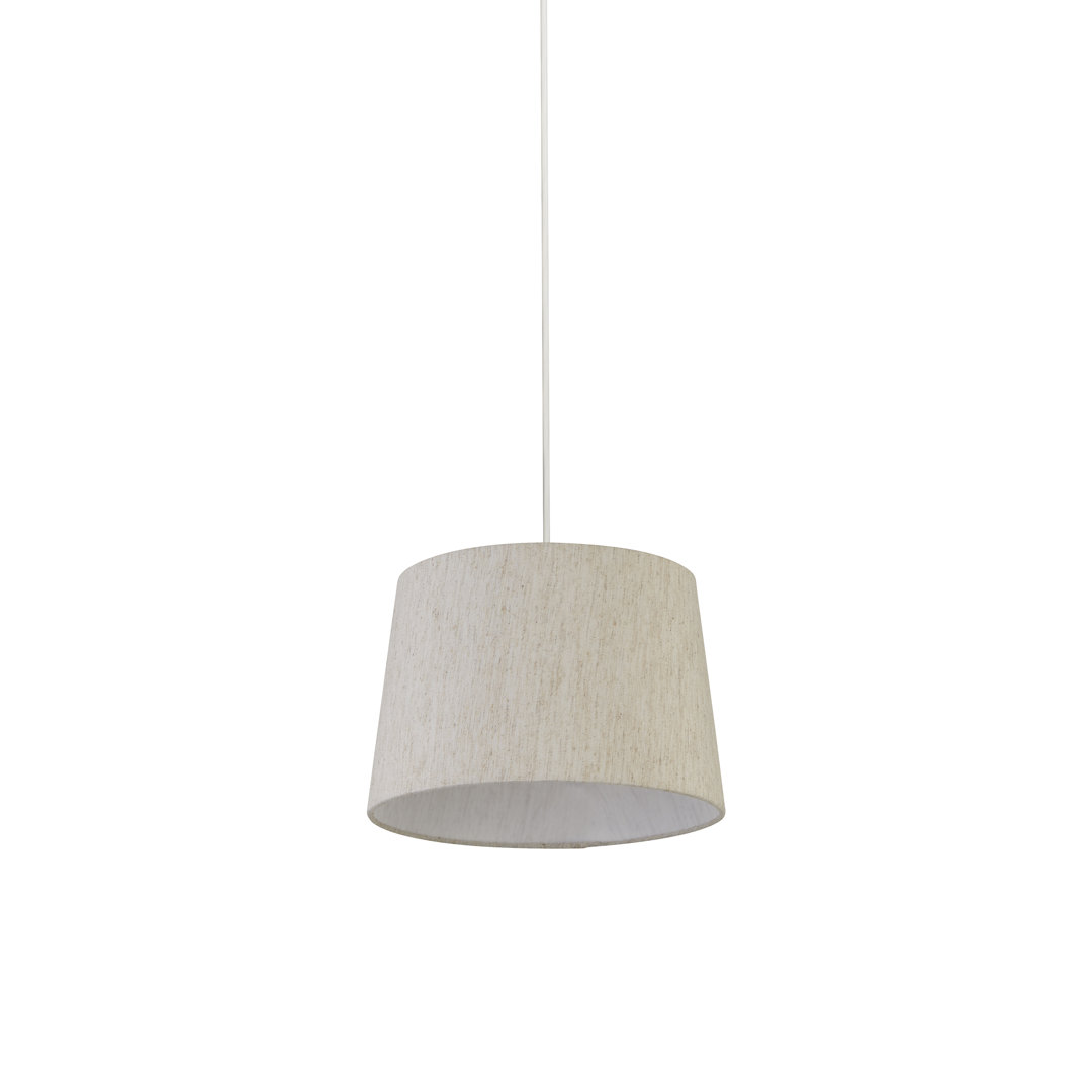 19Cm H Polyester Drum Lamp Shade ( Clip On )