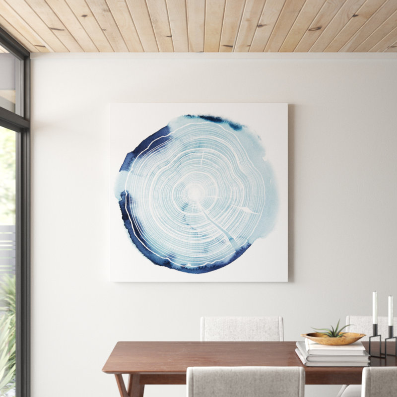 Reproduction d’art sur toile, "Tree ring overlay III" par Grace Popp-impression d’art graphique, H 48 po x l 48 po x P 1,5 po