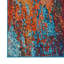 Tapis bleu / rouge à motif abstrait Velva