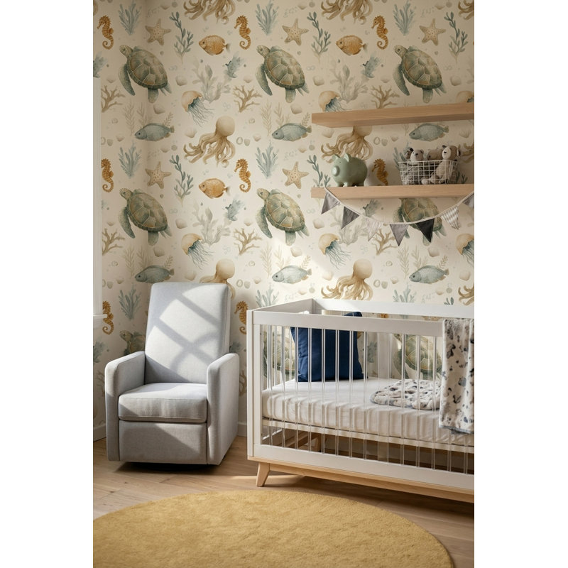 Papier peint tortue de mer, Peel and Stick
