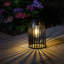 9.75" Metal Woven Solar Powered  Outdoor Hanging Lantern-1925289190