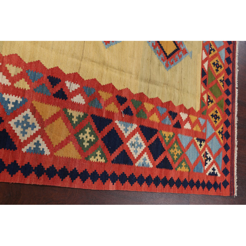 Tapis géométrique kilim 5 x 7