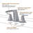 Widespread 2-handle Bathroom Faucet with Drain Assembly-92370901