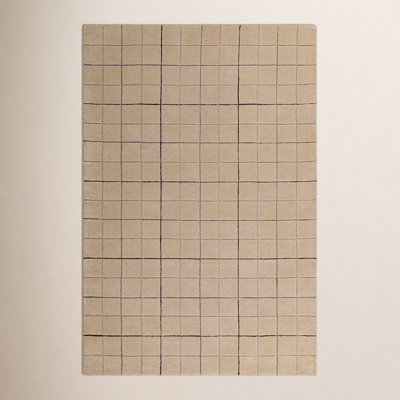 Mallory Hand-Woven Gray Geometric Area Rug