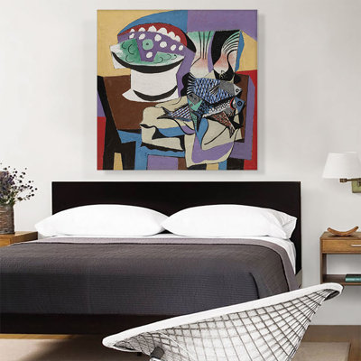 " Still Life With Fish 1923 " by Pablo Picasso Painting Print