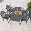 Outsunny Set of 4 Outdoor Seat Cushions-1275312115