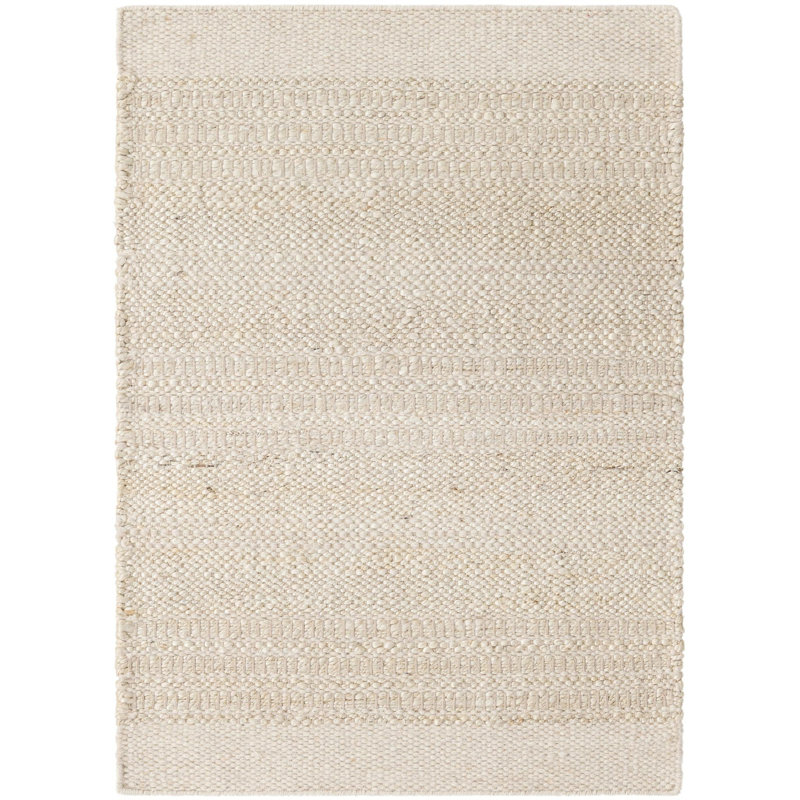 Tapis Shira Lasso - ivoire et blanc, Rectangle 2 pi 2 po x 3 pi 1 po