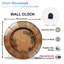 Horloge murale en bois 12 po