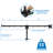 Full Motion Triple Monitor Universal 3 Desk Mount
