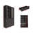 Modern Bookcase With Tempered Glass Door