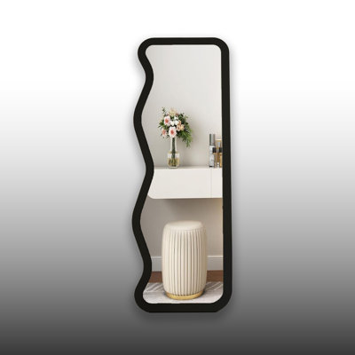 Unique Freestanding Curved Full Length Mirror