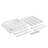 HDPS 19.6"W Outdoor Side Table Patio Table 250 lbs Load-bearing Weather-resistant Suitable for Patios and Porches,White-487509210
