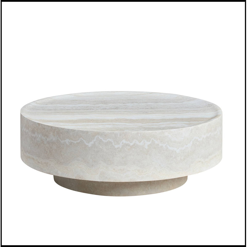 Bundella ronde avec base robuste, Beige