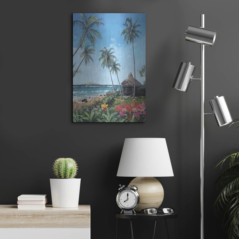 Art mural en métal Rosecliff Heights «Maui Morning» par Scott Westmoreland, H 24 po x l 16 po