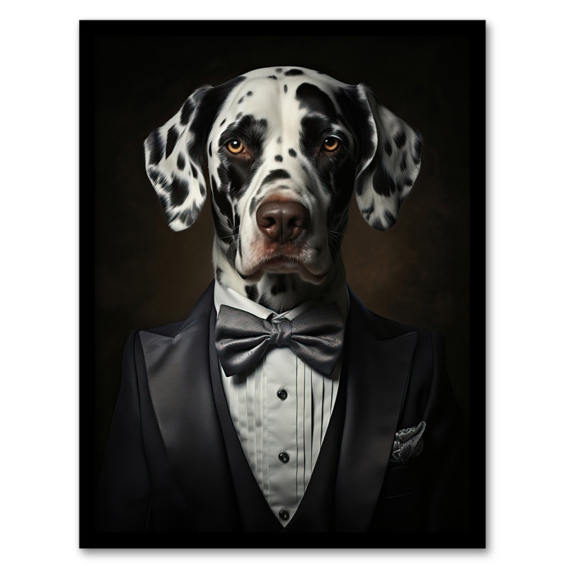 Dalmatian Dinner Jacket - Single Picture Frame Print