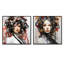 «Digital Dreams Cybernetic Woman Portrait IV», ensemble de 2 reproductions d'art mural-102579045-102579047