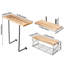 3 Piece Wood Bracket Shelf-1080985813