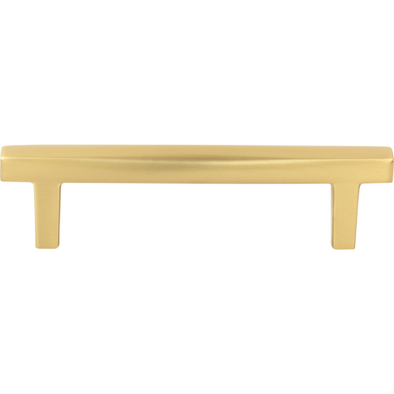 Whitlock Bar Pull, 3 3/4", Brushed Gold
