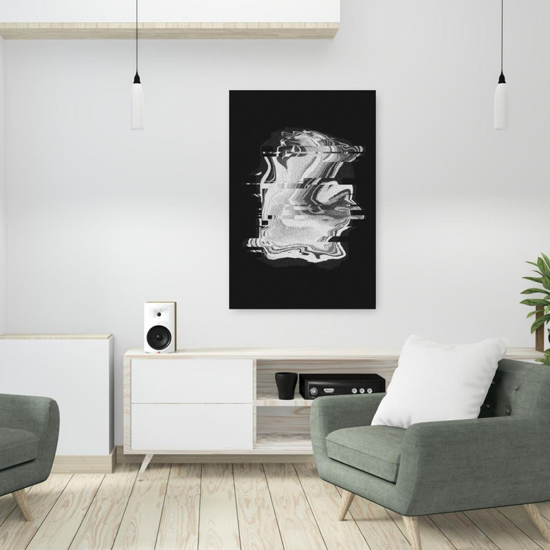 Art mural abstrait cheval de données II, H 36 po x l 24 po